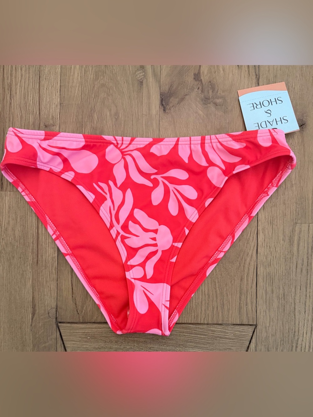 Shade & Shore Tropical Bikini Bottoms – Size Small (4–6) NWT Cheeky Low Rise
